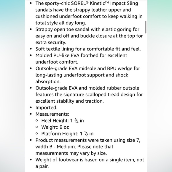 Sorel Kinetic Impact Sling sandal - Picture 13 of 15